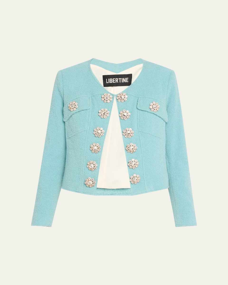 Aqua Boucle Heart Jacket